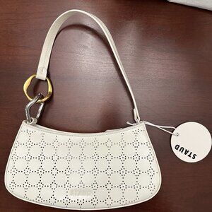 NWT STAUD PERFORATED LEATHER OLLIE BAG